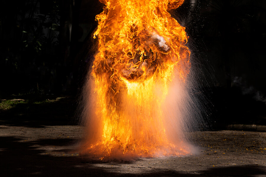 Buchający ogień Buchający ogień